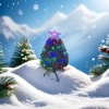 Colorful lights, Christmas trees, holiday decorations, LED lighting fixtures for indoor living rooms and courtyards details Picture